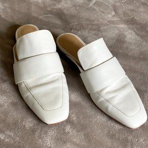 Designer Rag & Bone genuine leather slip-on loafer mules